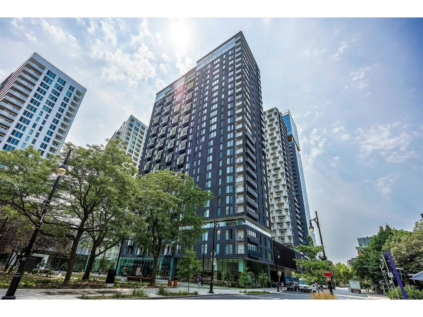 Real estate — condo tower exterior, Montréal