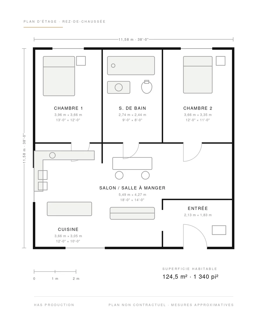 Exemple de plan d'étage